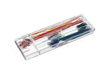 Solderless Breadboard Jumper Wires Cable Kits , Bread Board Line Red / Orange , 140 Pcs/box