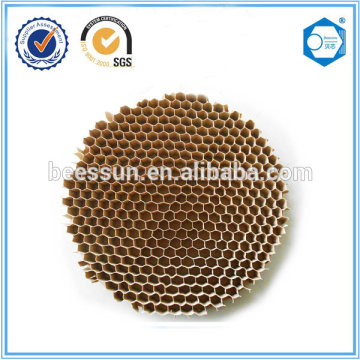 Structural kraft paper honeycomb panel core
