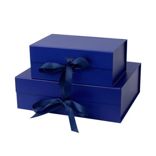 Magnetic Closure Folding Gift Boxes with Ribbon
