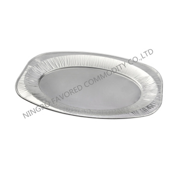 Recipiente de papel de aluminio bandeja ovalada de 13 &quot;