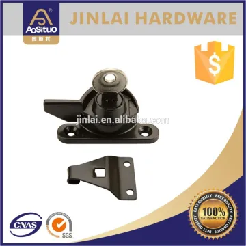 Black aluminum crescent lock window fastener with key