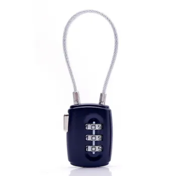 Provide Logo Red Zinc Alloy Mini Combination Luggage Lock for Suitcases and Bags