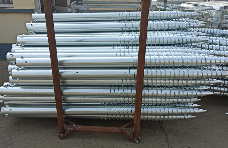 galvanized screw piles