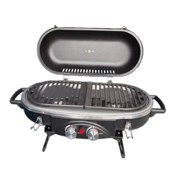 Portable Camping Gas Barbecue Grill with Two Burners: Your Perfect Outdoor Cooking Companion