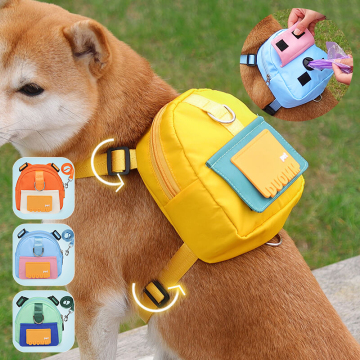 Waterproof Pet Backpack for Small Dogs - Cartoon Design for Outdoor Travel
