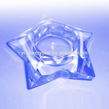 Wholesale cheap Crystal five-pointed star Candle holder for wedding decoration