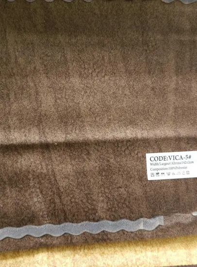 100% Polyester Printed Dyeing Knitted Velvet Sofa Fabric