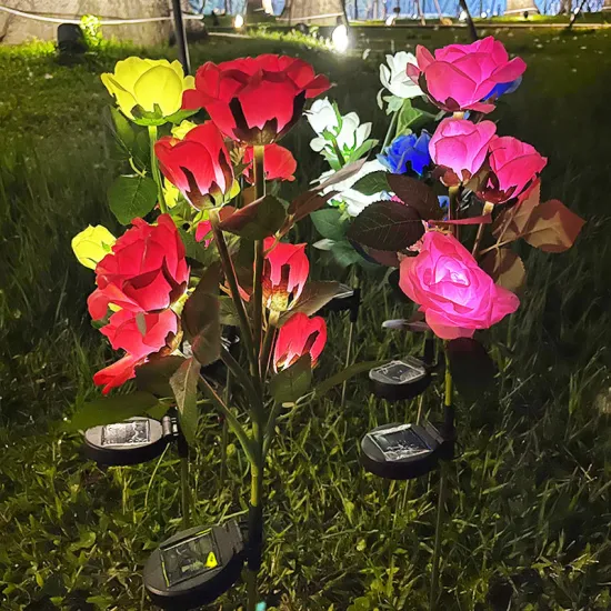 Solar Artificial Flower Light