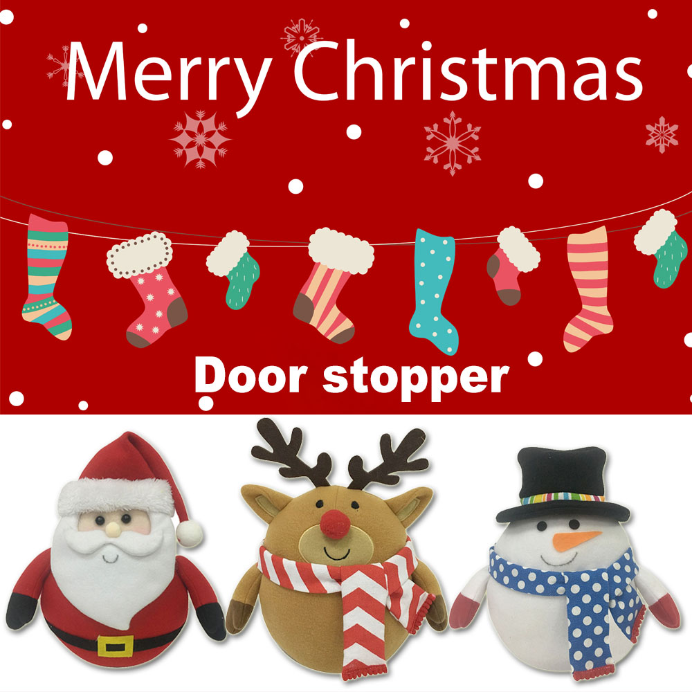 Traditional style christmas decorative door stopper