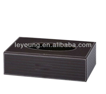 Rectangle Custom Size Leather Tissue Case For Bar