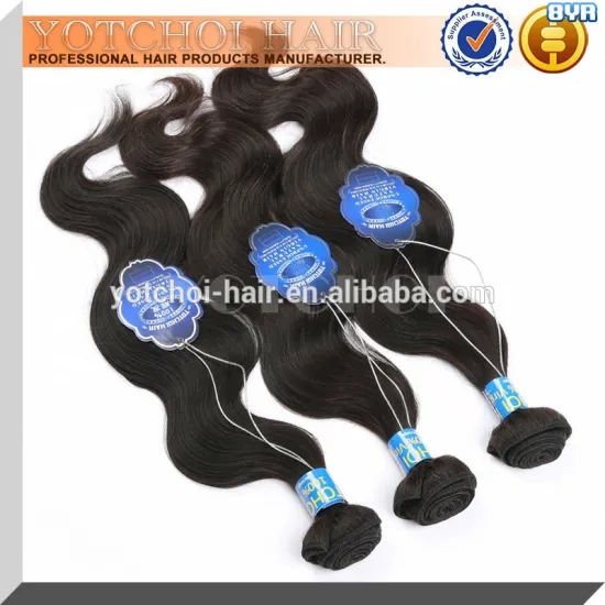 Free Shipping Trade Assurance Natural Body Wave Virgin Human Hair 100% Malaysian Hair