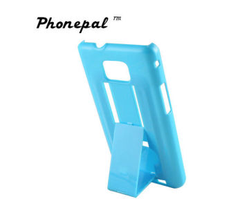 Glossy Polish Pu Leather Samsung Protector Case With Holder For Samung I9100 Galaxy S2