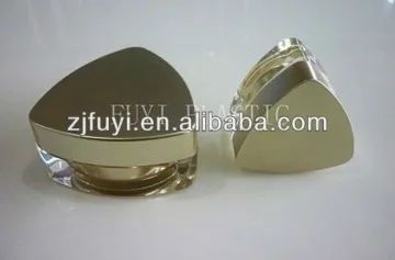 Triangle Clear Plastic Cream Packaging Acrylic Cosmetic Jar 5ml 10ml 15ml 30ml 50ml