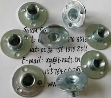 Zinc Plated 3 holes Steel Weld Nuts