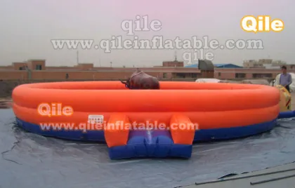 Hot sale inflatable mechanical machine rodeo bull red bull on sale