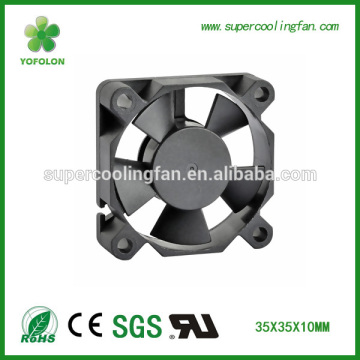 12v mini size 35mm exhaust dc cooling fan 35x35x10mm with low MOQ