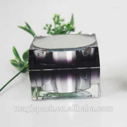 5g 15g 30g 50g acrylic square shape little komax plastic containers cosmetic