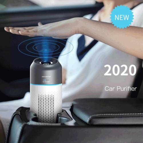 Car Air Purifier Gesture Induction Switch Portable H13 Filter Negative Ion Purifiers with Spare Filter for Car Home