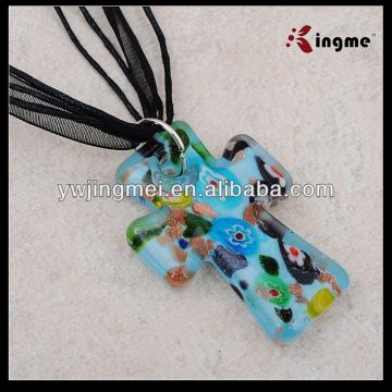 Fashion Glass Crucifix pendants