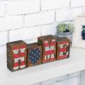 Decoración American Flag Home Word Signo