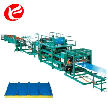 Waterproof eps roof sandwich panel forming machinery