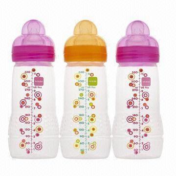 Baby Feeding Bottles, Phthalate-, BPA-, Nitrosamine-, Latex- and PVC-free