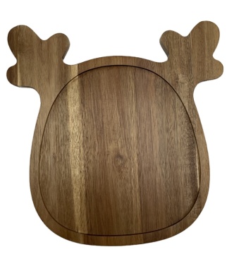 Eco-Friendly Acacia Wood Serving Tray - Perfect Christmas Gift