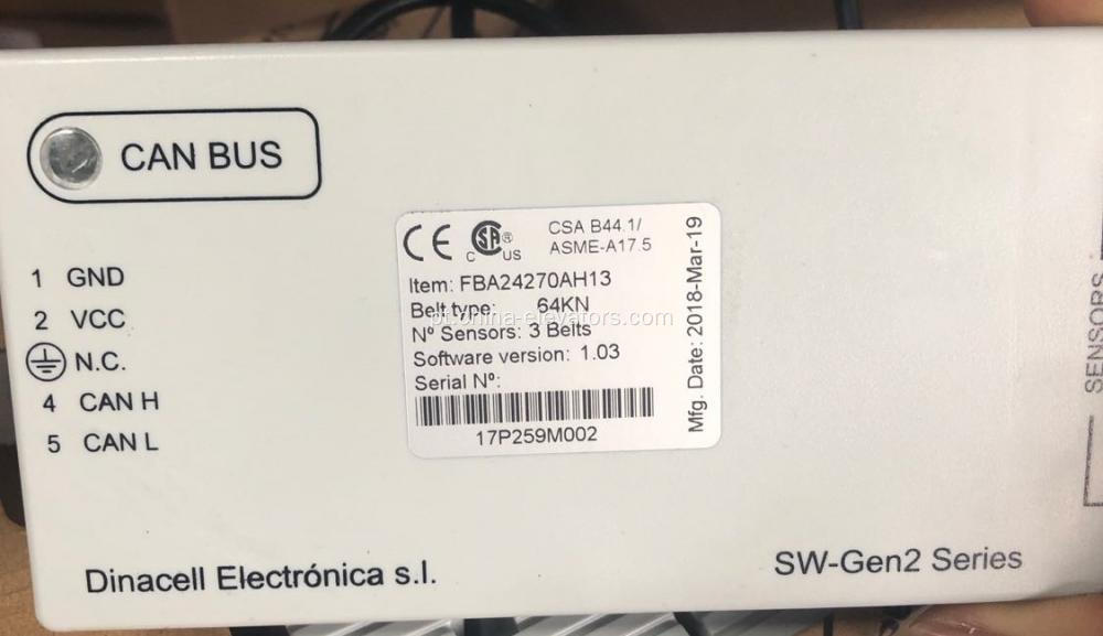 FBA24270AH13 Dispositivo de pesagem de carga para elevadores OTIS Gen2