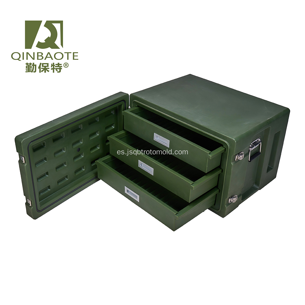 Caja de herramientas rotomoldeada con cajón