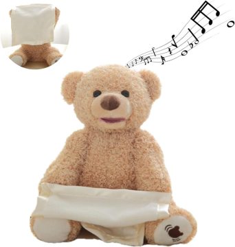Interactive Cartoon-themed Educational Toys: Singing Music Teddy Bear Stuffed Plush for Early Childhood Development