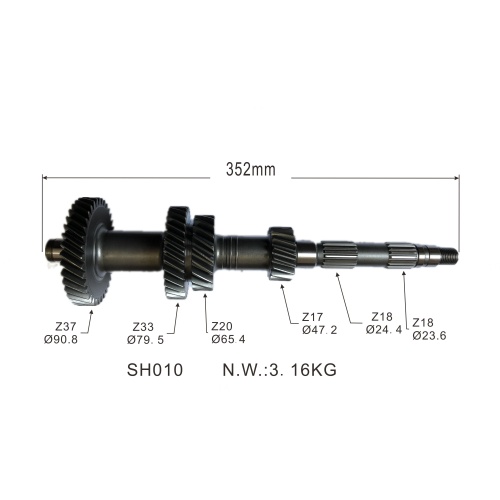 OEM Customized High-Quality Manual Auto Parts Gear Shaft 8-94435143-1 For ISUZU TFR54