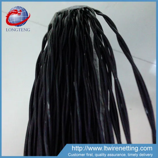 black double twisted wire bwg18,high quality twisted 2*0.5mm2 wires,twisted black annealed wire factory