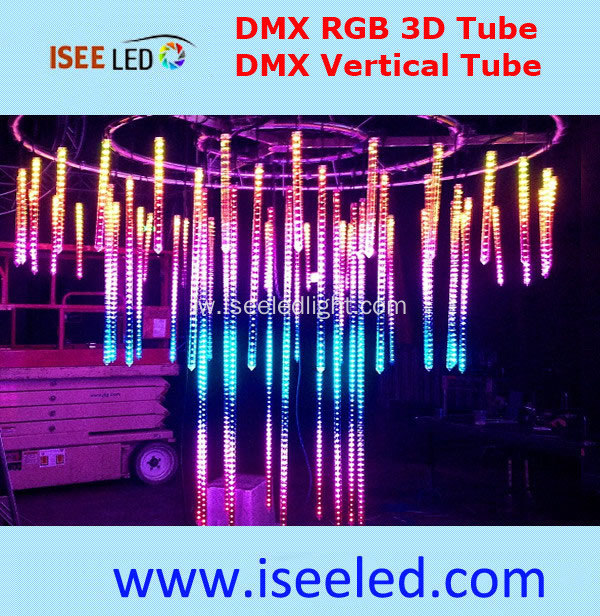 RGB Snowfall LED Tubo DMX512 אור שלב