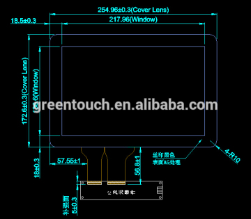 Digitizer 10.1" Inch Multi-point capacitive Touch screen Panel Glass + USB Cable
