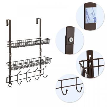 Rack de rangement multifonction monté sur la porte