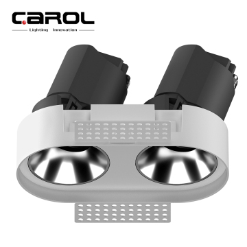 Commercial Twin Head LED Downlight, 6000 Lumen, 4000K, 60W