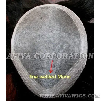 Welded Mono Base Men's Toupee (AV-TP08)