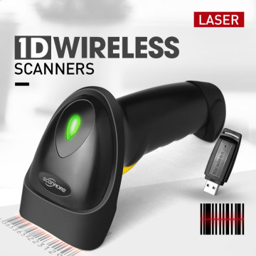200 Scans/sec USB interface 1D wireless barcode scanner