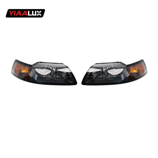 Chrom Factory Style Replacement Aftermarket Headlamp Assembly for Ford Mustang