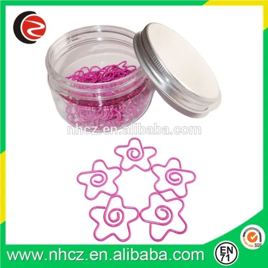 Flower shape Ex-factory price hot sale funny paper clip