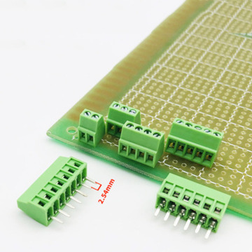 Green Block 128-2.54 mm Pitch Screw Type PCB Wiring Terminal