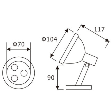 LEDER RGBW IP68 3W LED Underwater Light