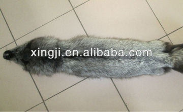 Top quality natural color Silver blue fox fur skin