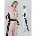 Two-sheet Slim Fit Cotton One-piece Ski Suit