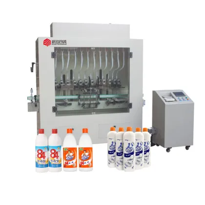 Oxygen Bleach Liquid Filling Machine for Hydrogen Peroxide and Disinfectant Production