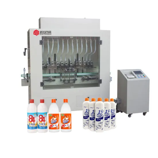 Oxygen Bleach Liquid Filling Machine for Hydrogen Peroxide and Disinfectant Production