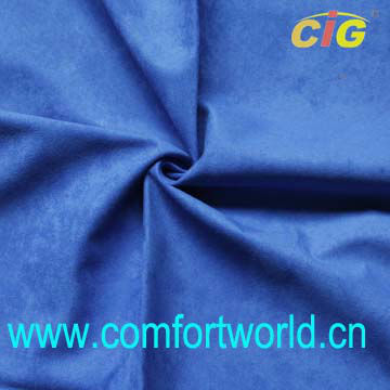 Poly Suede Fabric Sofa With Brush Backing Fabric