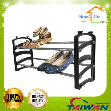 New product for space saving storage metal plastic shoe rack