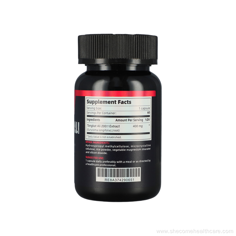 Vegetarian 60Caps Extract Tongkat Ali Capsules for Men