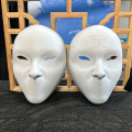 Máscara de estilo chinês de pintura DIY branca em branco